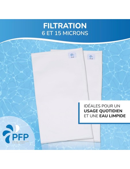 Sacco filtrante 6-15-30 micron compatibile con piscine Desjoyaux