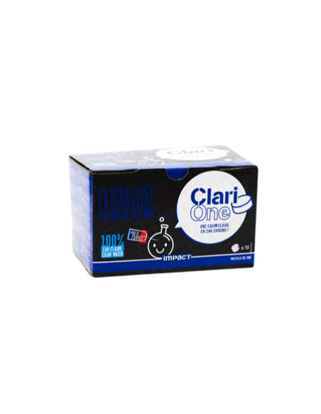 Water clarifier tablets Impact Clari One – box of 10 tablets of 20 g