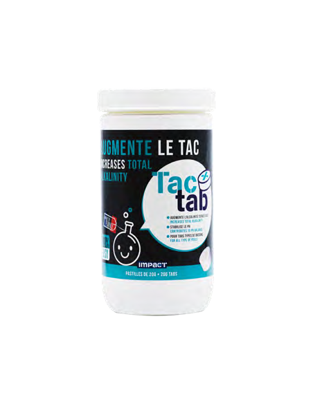 Alkaliniteitsverhogende tabletten (TAC) Impact Tac +Tab – pot van 1 kg