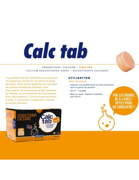 Kalkbindande tabletter Impact Calc Tab – ask med 10 tabletter à 40 g