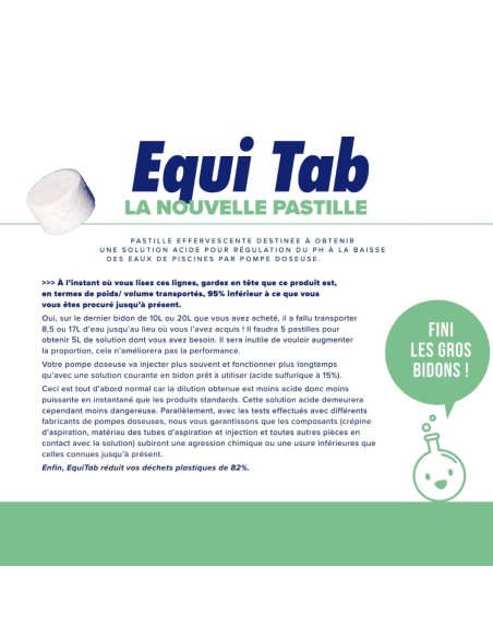 pH-min-tabletten voor doseerpompen Impact EQUITAB pH – pot met 40 tabletten van 20 g