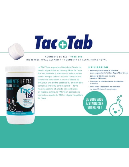 Pastilles augmentateur de TAC Impact Tac +Tab – pot de 1 kg