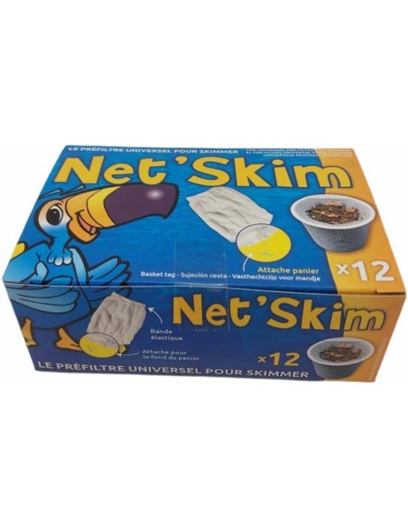 Net'Skim – 36-pack förfilter för engångsbruk till skimmer (3 x 12)
