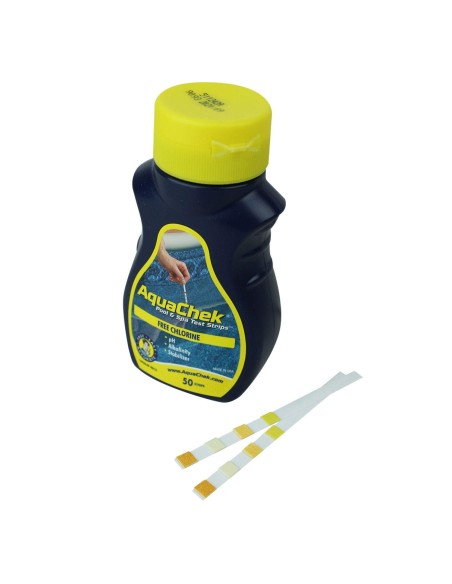 Aquachek Gelb - 4-in-1 Chlor- und pH-Teststreifen